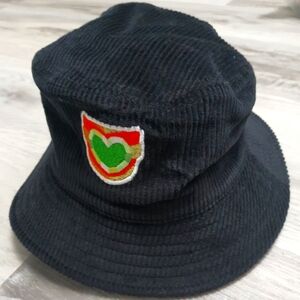 50% Off Black Bucket Hat with Embroidered Patch